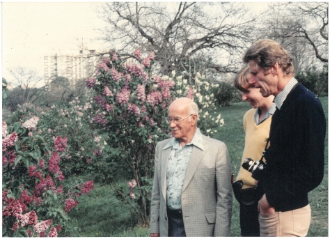 1981 (May) Wim Tijmens with Dexter Davies and Andrew Pascoe, Arnold Arboretum