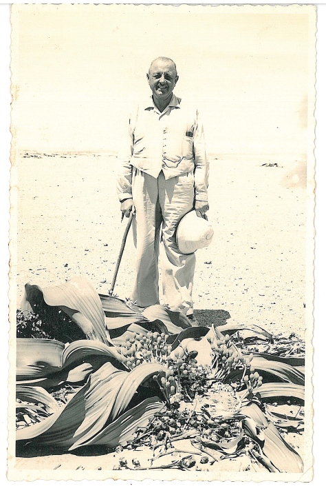Dr Hans Herre with Welwitschia mirabilis